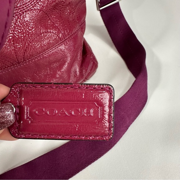 Coach Leather Stitched Oversized Pink Diaper Bag Work Weekend Travel Tote - Picture 2 of 16